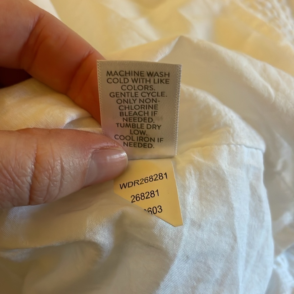 NWT J. Jill Tiered Button Front Dress Ruffle Details White Size XS - Picture 12 of 12